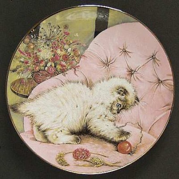 🐈 Royal Worcester Crown Ware, Kitten Classics Plate Collection - Picture 4 of 5